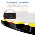 thumbnail image 3 of Interruptor de pie de juego FS2020BT1 Interruptor de pie triple Pedal multifuncional personalizado USB + BT Conexión de modo dual Interruptor mecánico Amplia aplicación Romacci Interruptor de pie de juego, 3 of 6