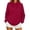X12-Wine, variant on Sweatshirt For Women Leopard Print Oversized Long‑Sleeve Pullover Hoodie With Front Pocket Daily Wear Coffee
