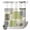 Green, variant on Small Stall No Hook Shower Curtains Burnt Orange Grey Waterproof Shower Curtain Set Abstract Modern Oil Painted Geometric Bath Curtains for Bathroom Decor with See Through Top Window 36x72 Inch