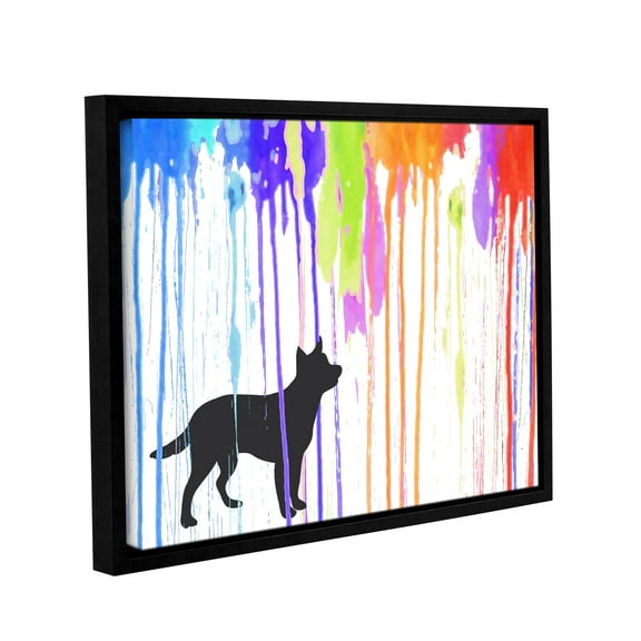 Paint Pup Gallery Wrapped Floater-framed Canvas