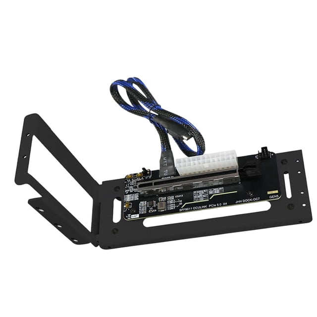 Soporte de acoplamiento para tarjeta gráfica externa Fuente de alimentación fácil Práctico Versátil Fácil de usar Resistente Metal de alta Negro