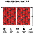 thumbnail image 2 of Blackout Kids Curtains,Black Controllers Games Symbols Red Pattern Childrens Insulated Curtains Set Of 2,Bedroom Essentials,Toddler Room Decor 42"x54", 2 of 5