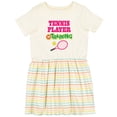 thumbnail image 3 of Inktastic Future Tennis Player in Training Girls Toddler Dress, 3 of 5