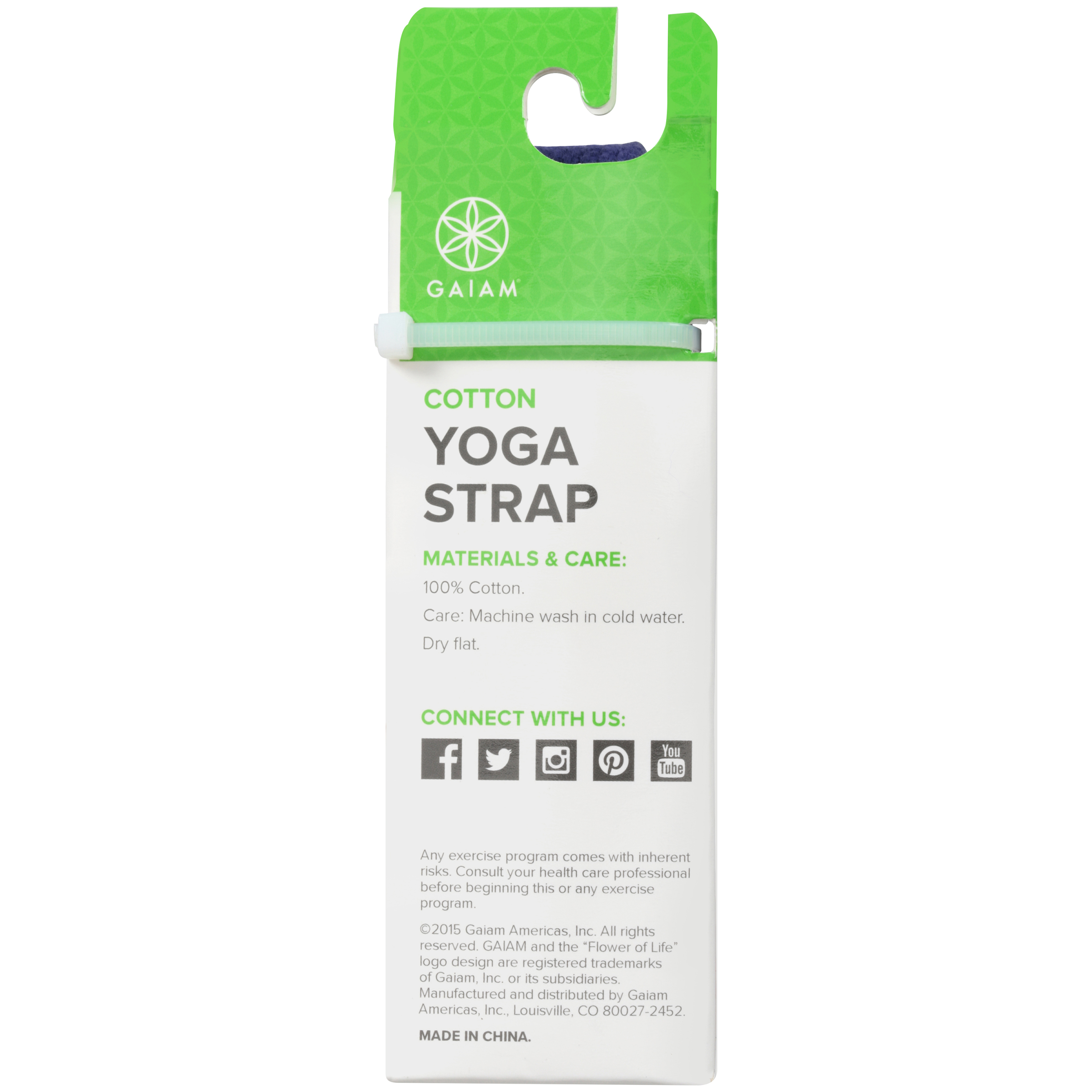 Gaiam Yoga Strap, 6 Ft, Purple - image 3 of 5