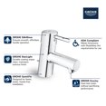 thumbnail image 2 of Grohe 34 702 Concetto 1.2 GPM Single Hole Bathroom Faucet - Chrome, 2 of 7