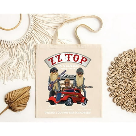 vintage SALE! ZZ Top 55 Years 1969 2024 ThankYou For The Memories Tote Bag S- Allcolor-TH20860