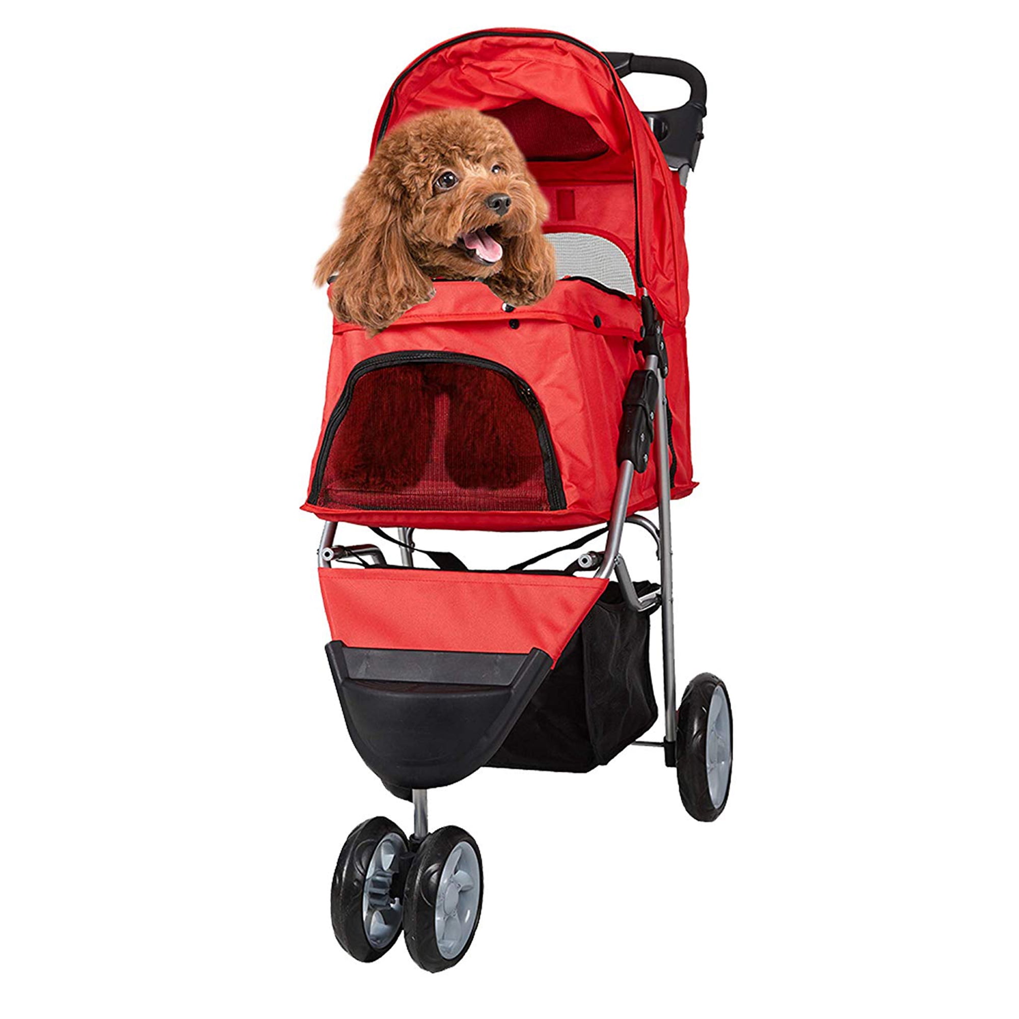 Karmas Product Pet Stroller, Red