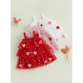 thumbnail image 3 of Gupgi Robe en Tulle pour Petite Fille de la Saint-Valentin 1 2 3 4 5 6 7 8 9 Ans Robe Cœur pour Enfants Robe Sans Manches Trapèze pour Tout-Petit, 3 of 9