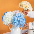 thumbnail image 3 of Viworld 10pcs Artificial Flowers Hydrangea Silk Fake Flowers Heads with Stems, Wedding Home Party Shop Baby Shower Bedroom Aesthetic Decor, Sky blue, 3 of 7