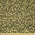 thumbnail image 2 of Ambesonne Leopard Fabric by the Yard Microfiber, Continuous Animal Pattern, 5 Yards, Pastel Brown Brown, 2 of 2
