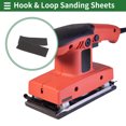 thumbnail image 2 of Unique Bargains Sandpaper Hook & Loop Sanding Sheets 230x93mm Black 30 Pcs 320 Grit Efficient Grinding and Polishing Automobile Manufacturing and Repair Woodworking, 2 of 7