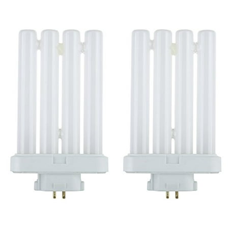 Ballast Compact Fluorescent Bulb STERL LIGHTING 2 Bulbs FML27/65 FML 27 Watt Quad Tube Compact Fluorescent Light Bulbs, 6500K Color Temperature, 4-pin GX10q-4 Base ()