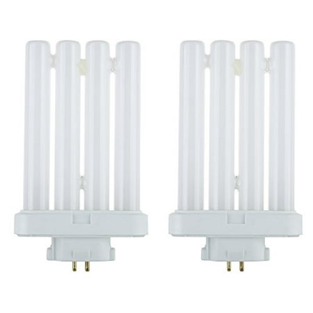 STERL LIGHTING 2 Bulbs FML27/65 FML 27 Watt Quad Tube Compact Fluorescent Light Bulbs, 6500K Color Temperature, 4-pin GX10q-4 (Best Fluorescent Light Bulbs)