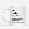 thumbnail image 2 of Custom Mugs Work Dad Definition Someone Solves Problems Ninja Dads Legend Fathers Funny Gifts Jingle Bell Holiday Spirit Santa Ceramic Coffee 11oz 15oz, 2 of 7