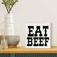 thumbnail image 4 of Zomyto 5x5 Inches Western Wooden Box Sign with Saying Desk Decor Eat Beef Box Sign Wood Plaque Block Sign Rustic Home Cowboy Decor, 4 of 5