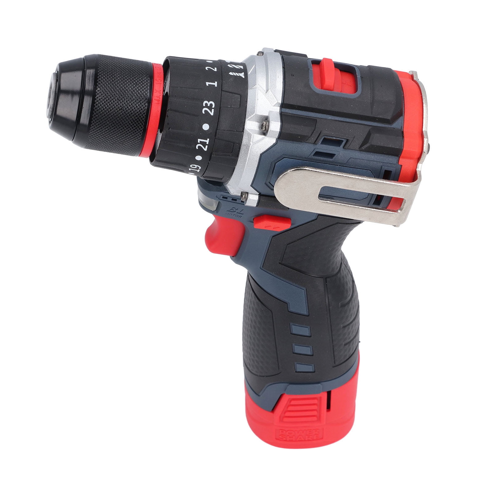 18V Cordless Drill Set, Brushless Motor High Torsion 80NM 18V Battery Powered 2000mAh Power Drill, 100-240V 10mm Chuck Electric Drill Bits Set for Wood Metal Ceramic Drilling