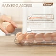 thumbnail image 2 of Soporte para huevos Theaoo para nevera, enrollable automáticamente, paquete de 2, 2 of 8