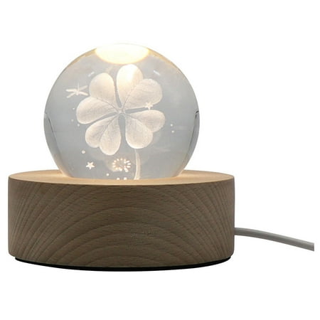 

Homemaxs 1 Pc LED Bedroom Warm Lights Night Lamp 3D Ball Bedroom Atmosphere Lamp