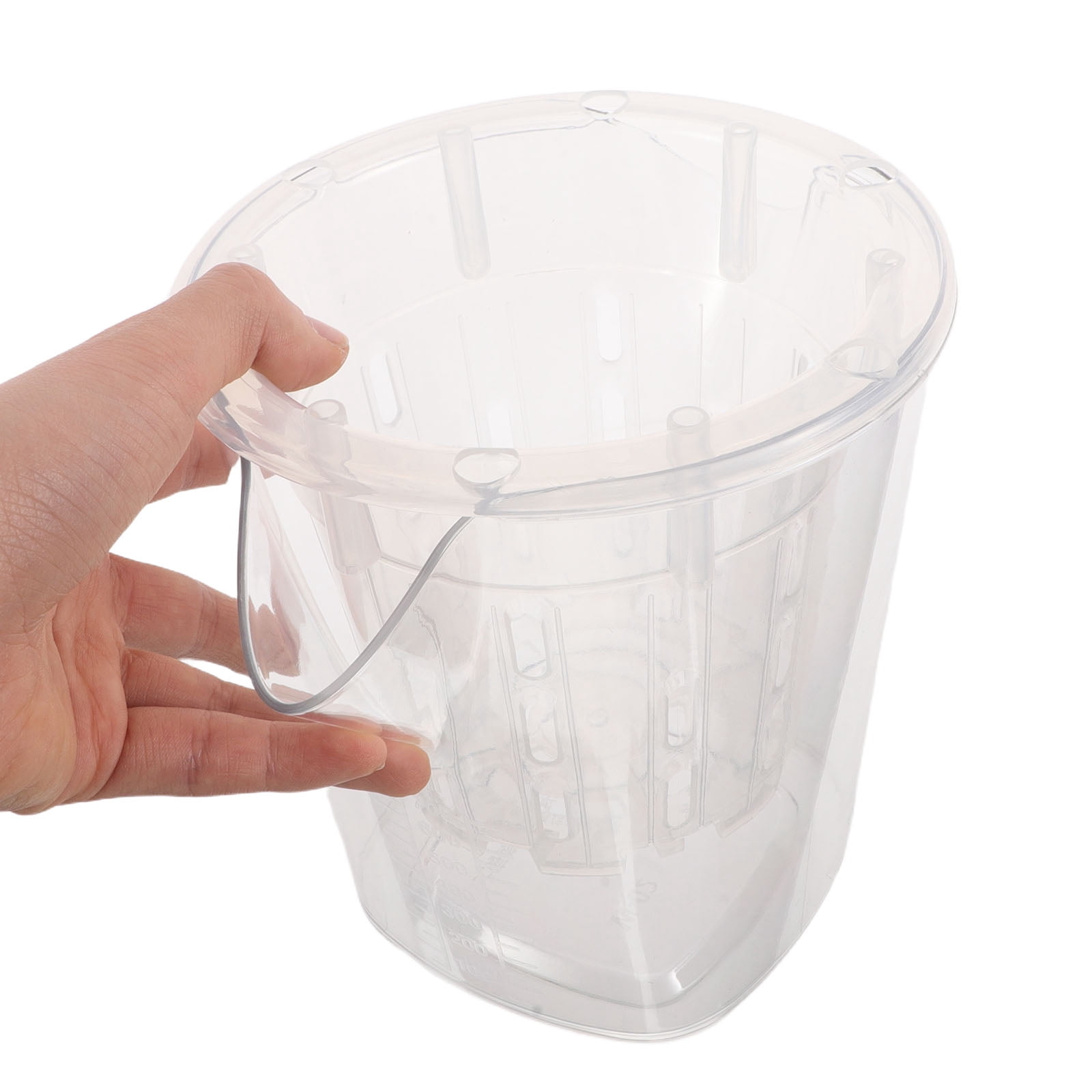 LOLIPPYY Transparent Orchid Flower Pot with Drainage Holes, Breathable Hydroponic Resin Planter for Indoor Gardening and Home Plants