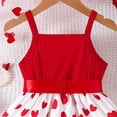 thumbnail image 5 of KPOPLK Girls Spaghetti Strap Dress Toddler Summer Dresses Kids Beach Casual Sundresses with Pockets for 1-15t(2-3 Years,Red), 5 of 5