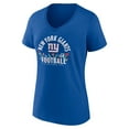 thumbnail image 2 of Women's Jaxson Dart Royal New York Giants Floral Name & Number V-Neck T-Shirt, 2 of 3