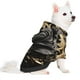 thumbnail image 2 of Fotbe Gold Rose Skull Sudadera con Estampado para Perros Pequeños – Suéter con Capucha para Mascotas, Tela Suave de Forro Polar con Bolsillo-Medium, 2 of 7