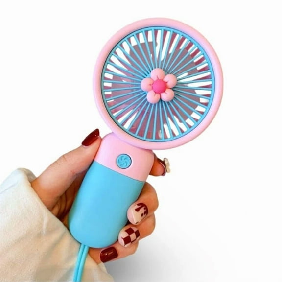 Portable Rechargeable Fan Mini Handy Fan Pocket Size Air Cooler Usb W/ Battery