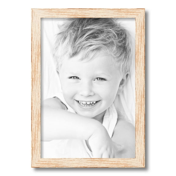 ArtToFrames 13x19 Inch Knotty Pines Pecan with White Wash Picture Frame, This White Wood Poster Frame is Great for Your Art or Photos, Comes with 060 Plexi Glass (4771)