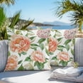 thumbnail image 5 of Waterproof Throw Pillow Covers Set of 2, 24x24 Inch Pink Floral Spring Decorative Pillowcases Outdoor Pillow Slip Cushion Covers Set for Couch Tent Watercolor Botanical Botanical, 5 of 7