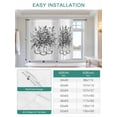 thumbnail image 6 of Eucalyptus Gray Tie Up Curtains for Windows 45 Inch Length Balloon Curtains Kitchen Adjustable Balloon Window Shade Stripes Bottle Flower Cactus Plant Tie Up Valance Bathroom Curtain Window 52"x45", 6 of 6