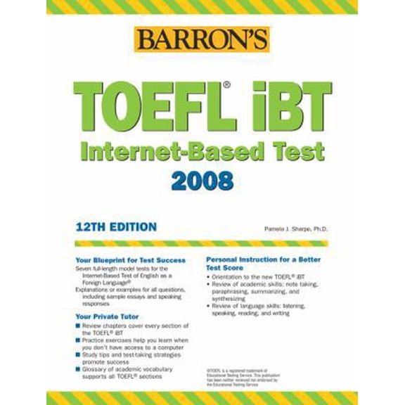 Pre-Owned Barron's TOEFL IBT: Internet-Based Test (Paperback) 0764133748 9780764133749