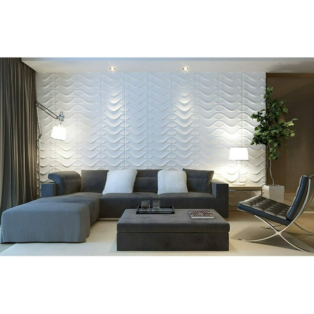 3D Decorative Wall Panels/Paintable Plant Fiber Design/Textured Eco