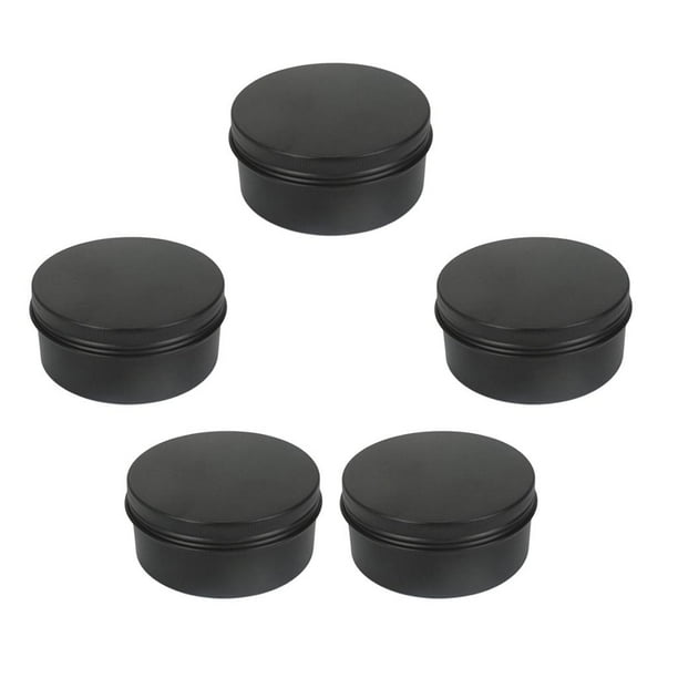 5 piezas de lata de aluminio vacía, tarro redondo para crema, contenedor de cosméticos de lata vacía con 150 ml