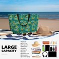 thumbnail image 3 of Lafuoo Jungle Leopard Pattern Large Capacity Beach Travel Bag, Zipper Pocket Handbag Shoulder Bag, Suitable for Beach, Pool, Gym-One Size, 3 of 5