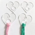 thumbnail image 2 of 11pcs Transparent Embroidery Floss Bobbin Love Heart Shape DIY Needlework Craft Sewing Cotton Thread Winding Board Card Organizer with Hole, 2 of 8