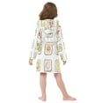 thumbnail image 7 of FORMRS Niños Bathrobe Unisex Hooded Robe Soft Plush Pajamas Sleepwear, Size 2-3T, Toasts Pattern, 7 of 7