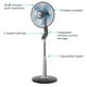thumbnail image 2 of Rowenta VU5670 Turbo Silence Oscillating 16-Inch Stand Fan Powerful and Quiet with Remote Control,5-Speed, Silver, 2 of 5
