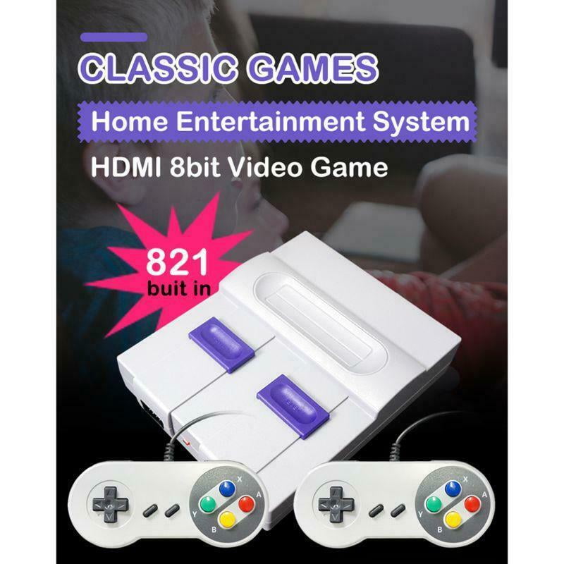 HDMI Super NES Classic Edition Console SNES Mini SFC Retro Built-in 821 Games US 