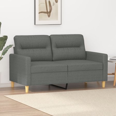 Casafoyer 2-Seater Sofa Dark Gray 47.2" Fabric