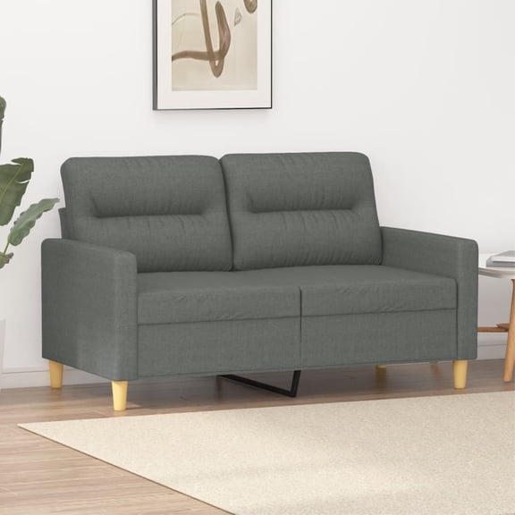 Casafoyer 2-Seater Sofa Dark Gray 47.2" Fabric
