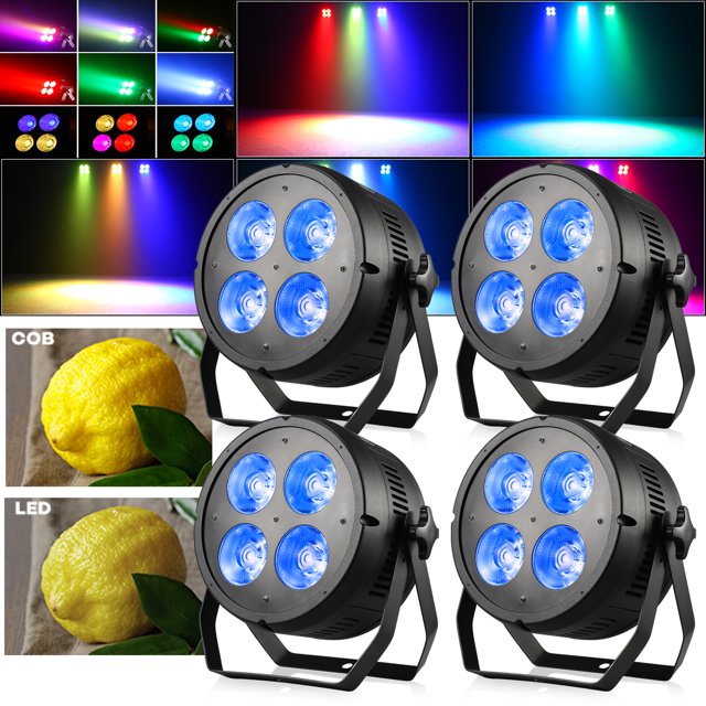 6pcs 200W RGB 3-in-1 COB LED Stage Light for Bars Birthday Disco Clubs KTV DJ Party Lights