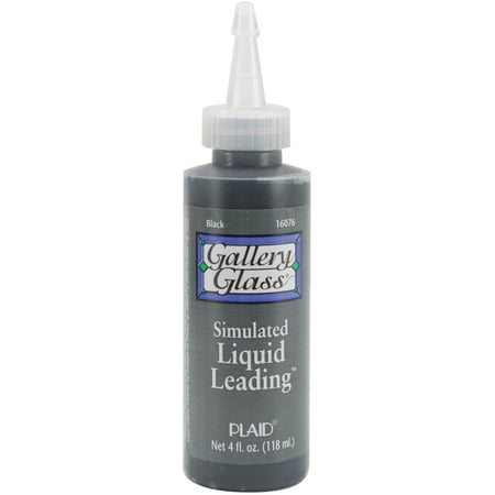Gallery Glass Redi Lead - Gallery Glass Liquid Leading 4oz Black