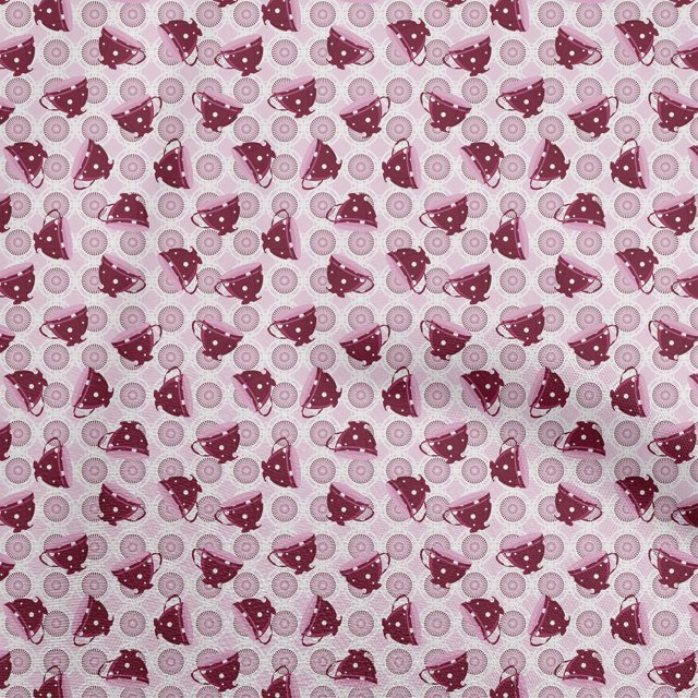 oneOone Velvet Dark Magenta Fabric Utensils Cup Craft Projects Decor Fabric Printed By The Yard 58 Inch Wide