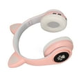thumbnail image 3 of Auriculares Con Orejas De Gato Brillantes, Cascos Bluetooth Con Graves, Gorros Inalámbricos Plegables, Lámpara De Respiración, 3 of 7