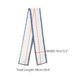 thumbnail image 3 of INSPIRE CHIC Women's Contrast Color Dots Scarf, Skinny Long Hair Ribbon Handbag Handle Wrap Scarves Neckerchief 98x9cm/38.6x3.5 inches(LxW) White, 3 of 6