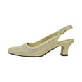 thumbnail image 3 of Fic Floral Priya Women's Extra Wide Width Metallic Dress Slingback, 3 of 6