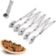 thumbnail image 1 of (Silver)5 Wheel Dough Cutter, Stainless Steel Dough Divider, 5 Wheel Pizza Cutter, 5 Wheel Dough Divider, Adjustable Pizza Cutter, 5 Wheel Slicer with, 1 of 5