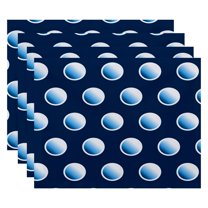 Simply Daisy 18" x 14" Dip Dye Dots Geometric Print Placemat