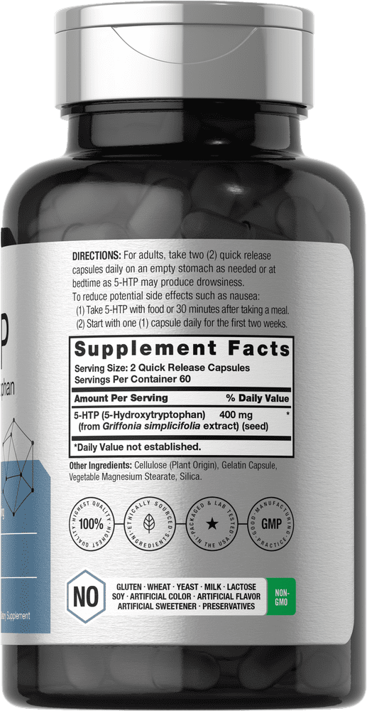 Buy 5HTP Supplement 400mg 120 Capsules 5HTP Extra Strength Non