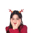 thumbnail image 2 of Christmas Women Girls Hair Clips Cute Plush Reindeer Antlers Barrettes Hair Accessories Xmas Gift, 2 of 4